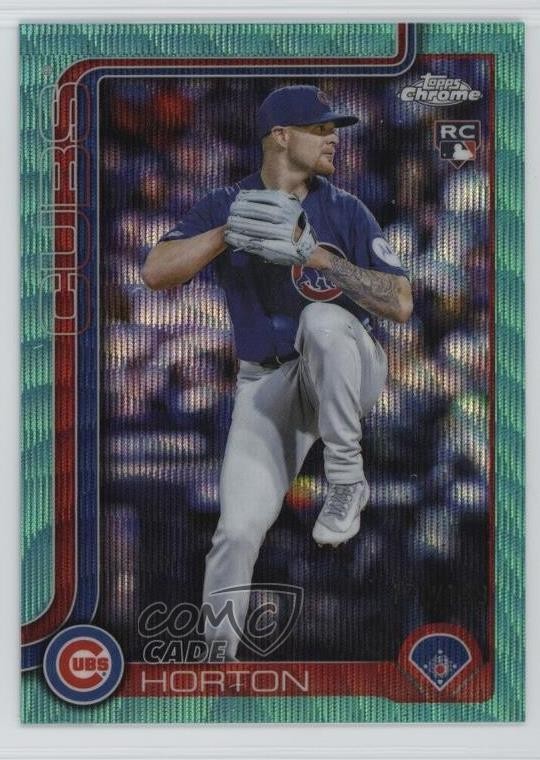 2025 Topps Chrome Update Aqua Wave Refractor /199 Cade Horton #USC63 06l3