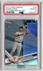 2017 TOPPS CHROME REFRACTOR #169 AARON JUDGE RC CATCHING PSA 10 75931327