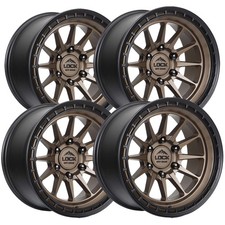 Set Of 4 Lock Off-road Baja 17x8 6x130 38mm Bronze Wheels Rims 17 Inch Set Of 4 Lock Off-road Baja 17x8 6x130 38mm Bronze Wheels Rims 17 Inch