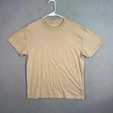 Abercrombie & Fitch Soft AF Essentials Mens T-Shirt Medium Beige Cotton