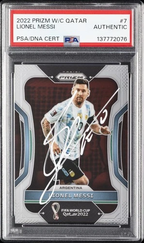 World Cup Lionel Messi 2022 Panini Prizm World Cup Lionel Messi #7 Auto