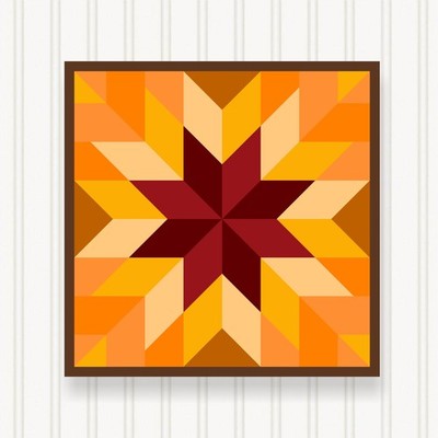 Barn Quilt Square, 8 Sizes, Outdoor & Indoor Wall Art, Home Decor, BQ110-03