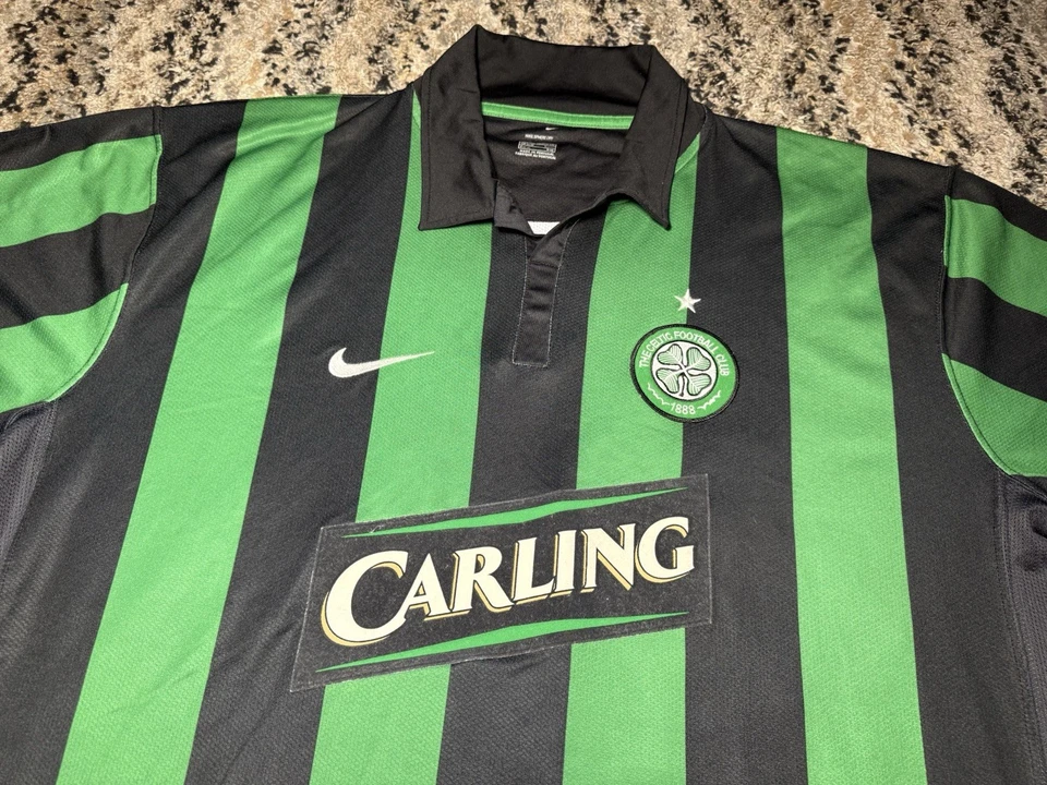 Vtg 2007 Nike Celtic FC Nike Long Sleeve Soccer Football Jersey Kit Men’s 2XL - Image 2 of 4