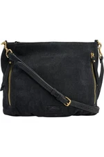 American Leather Co. Nubuck Leather Ella Crossbody Black