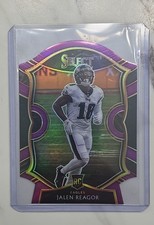 2020 Panini Select - Concourse Jalen Reagor #68 Purple Prizm Die-Cut (RC)