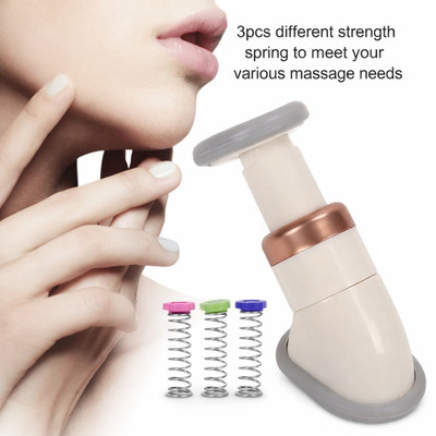 Neckline Slimmer Chin & Neck Exerciser Jaw Toning Device w/ Resistance Springs
