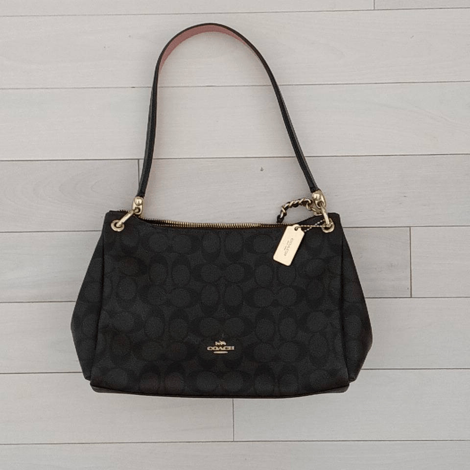 Coach Women's Mia Signature Logo Canvas Shoulder Bag … Gem