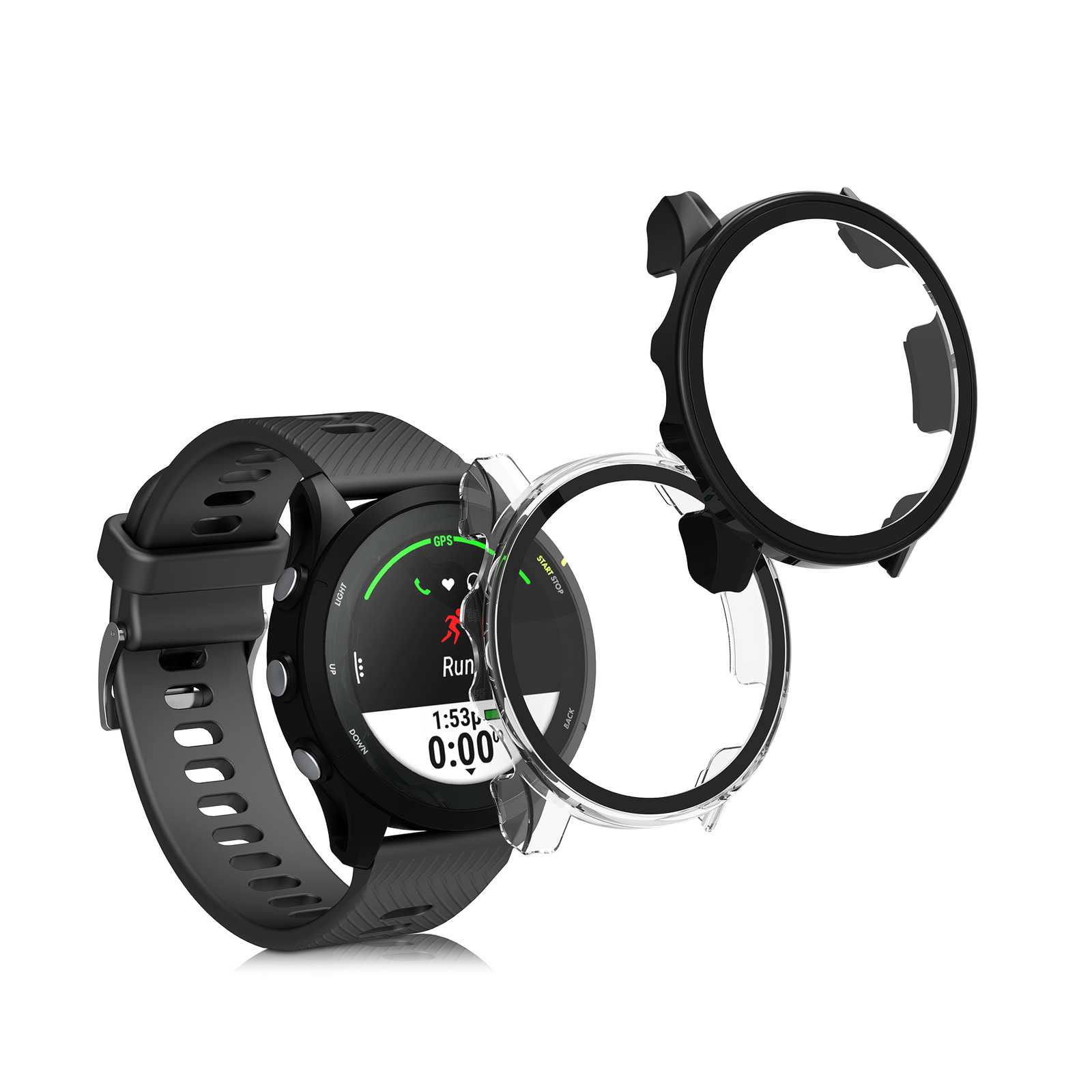 Чехол Hlle для Garmin Forerunner 255 255 Music Silikon Fullbody Schutzhlle 2190₽