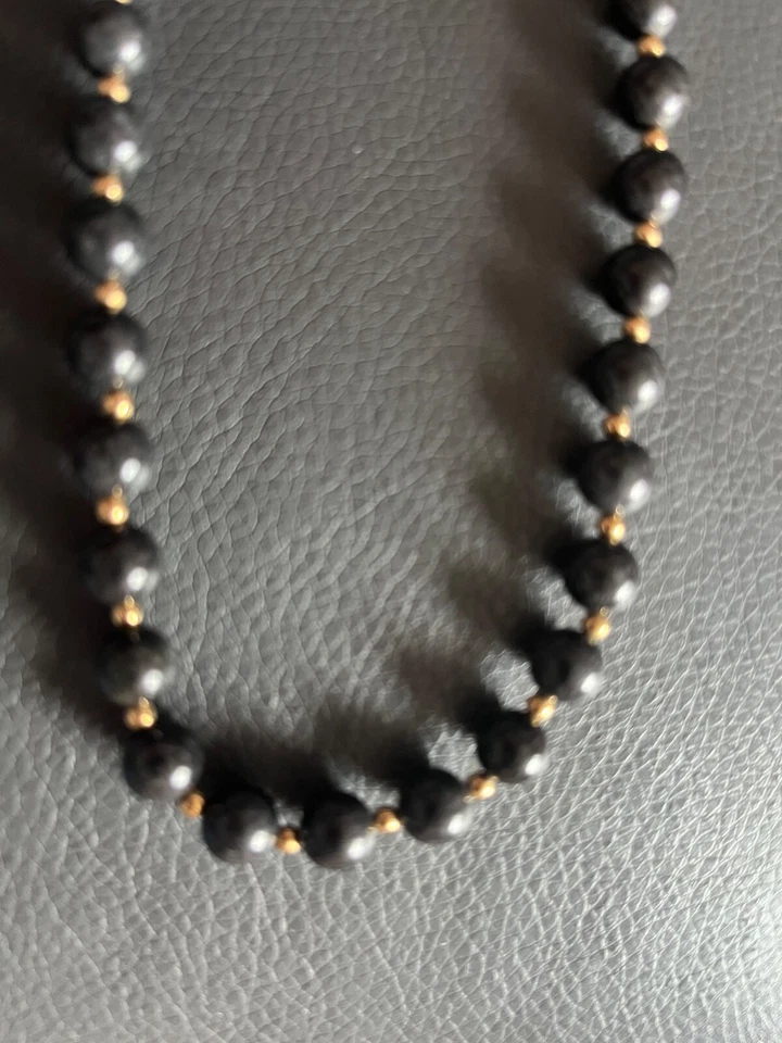 Edelsteine des Orients QVC 14k Gold Jade Halskette - Bild 3 von 4