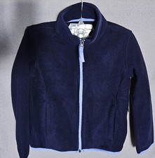 New Navy Blue Amazon Essentials Girls Small 6-7 Polar Fleece Full-Zip Jacket
