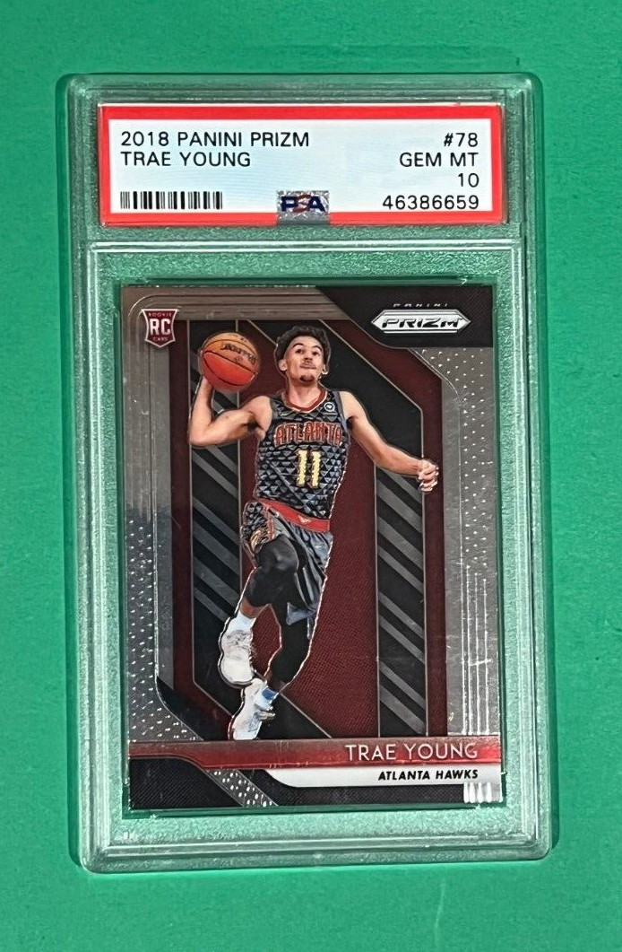 2018-19 Panini Prizm Trae Young Rookie RC #78 PSA 10 Atlanta Hawks GEM MINT