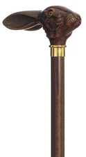 JACK RABBIT WALKING STICK - WALKING CANE - MADE IN ITALY