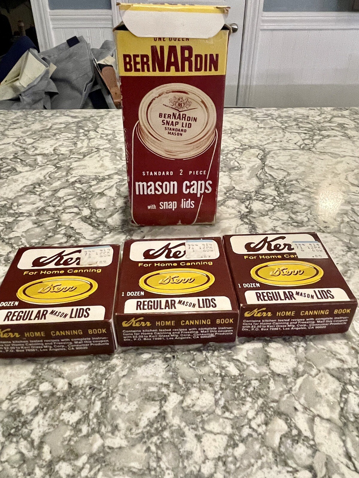 Mason Lids/caps LOT Bernardin Snap Lid Mason Caps Kerr Home Canning