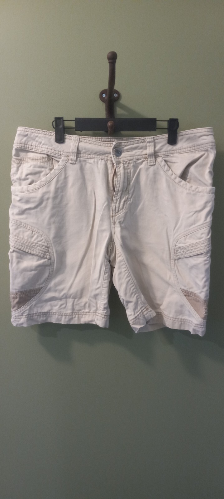 KEEN Anatomy CORTO cachi donna taglia 12 carico pesante 100% cotone ottime condizioni