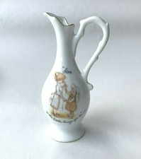 Holly Hobbie genuine porcelain "Love is the little things you do." pitcher/Vase.