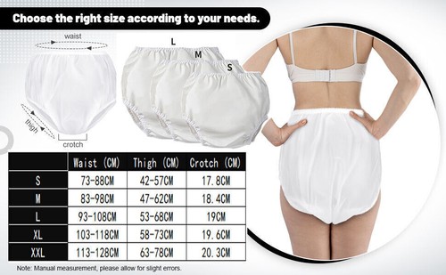 Adult Diaper Cover Waterproof Diaper Pants Leakage EVA Washable Elderly 2PCS - Picture 5 of 8
