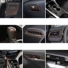 Full Set Interior Wood Grain Console Molding Cover Trim For Toyota Camry 2018+
