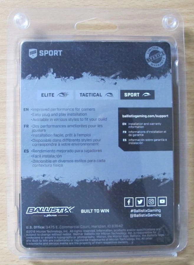 Ballistix 8GB DDR4 2400MHz 2RX8 PC4-2400T 1.2V 260P SODIMM Gaming Laptop Memory - Image 4 of 4