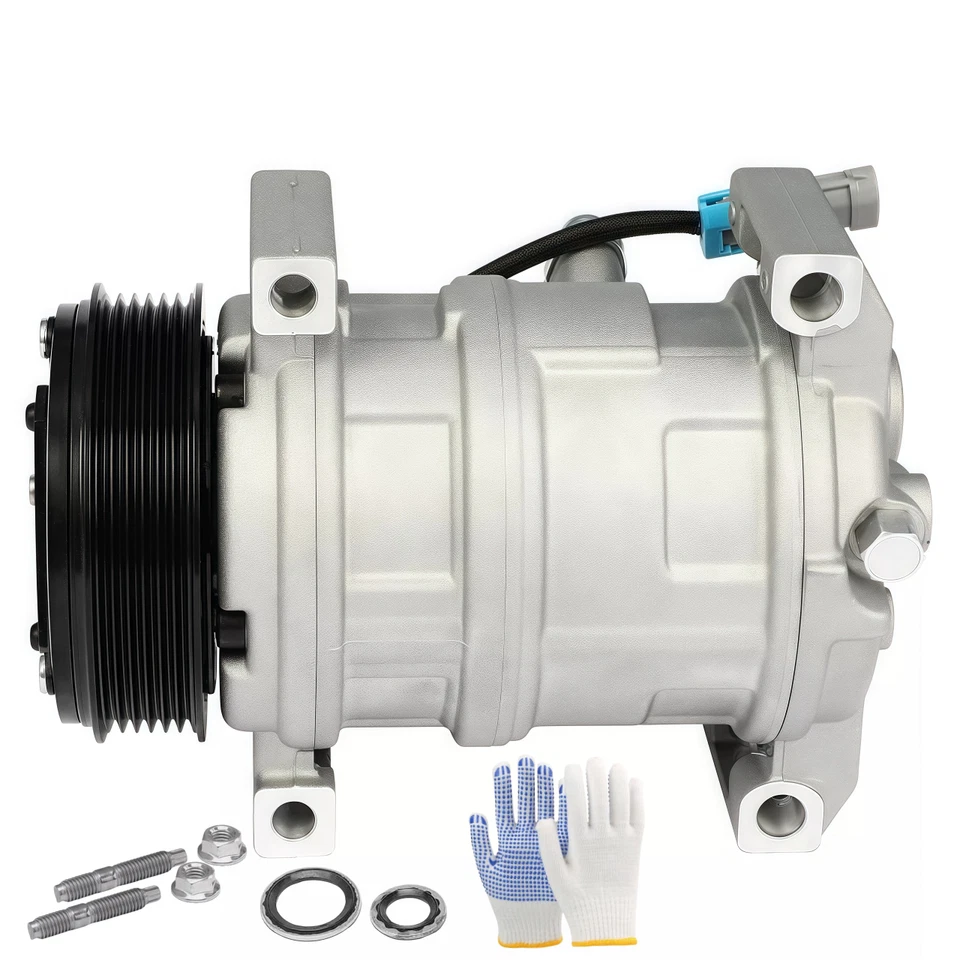 AC A/C Compressor For Chevrolet Silverado1500 2500 HD 3500 HD 03-2010 4.3L 6.6L Foto 4 de 4