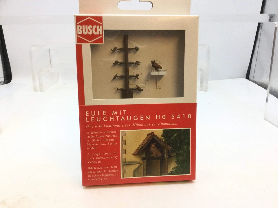 Busch 5418 HO/OO Gauge Owl with Luminous Eyes - Image 2 of 2