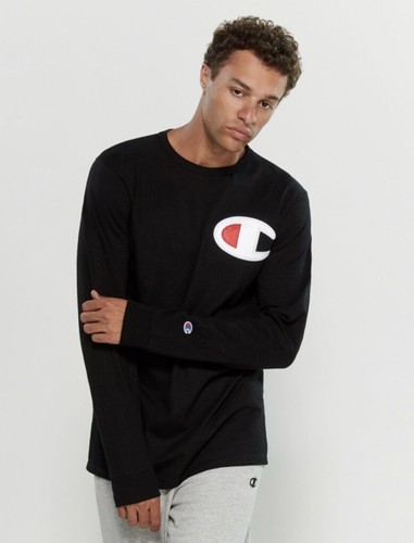 Champion Mens Black Heritage Long 