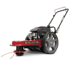 22" 160cc 4 Cycle Push Gas Trimmer Mower Adjustable Heavy Duty Weed Grass Cutter