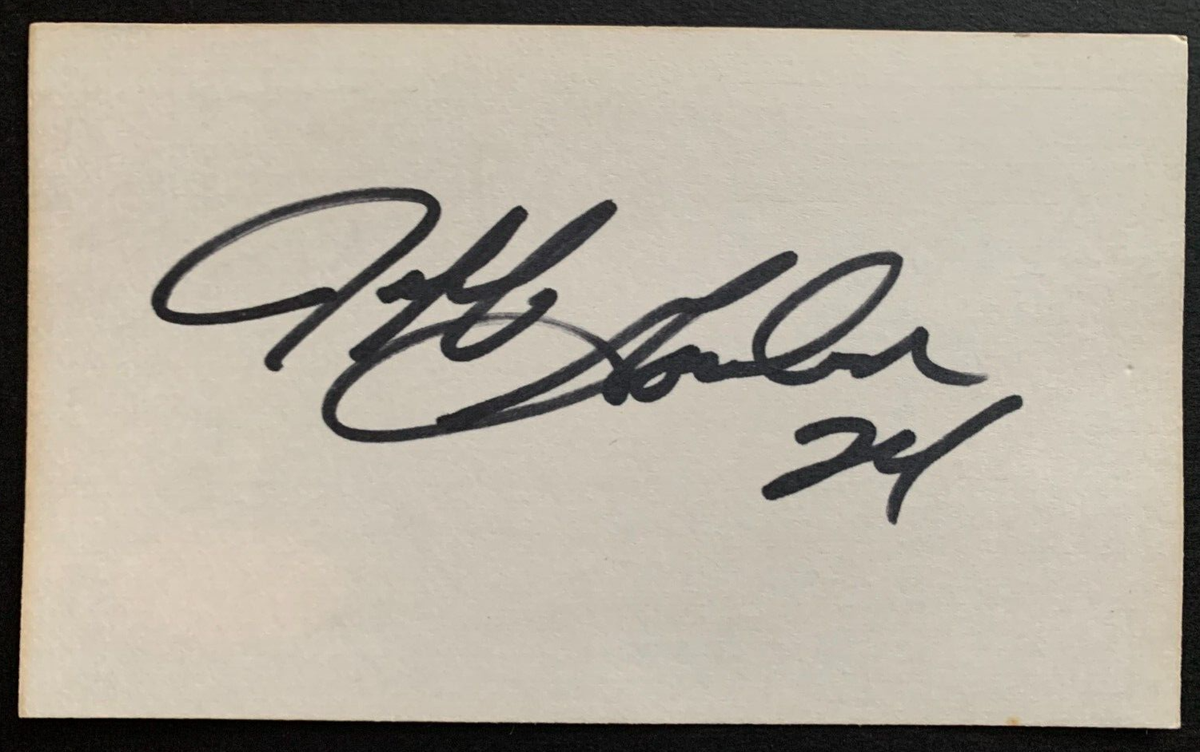 Jeff Gordon NASCAR Driver Signed 3x5 Index Card Authentic