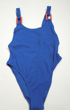 NEW AMERICAN EAGLE AERIE SMALL 1pc BLUE SWIMSUIT CHEEKIEST  UPF 50