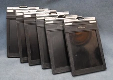 SET OF 6 RITEWAY & FIDELITY 4X5 CUT FILM HOLDERS