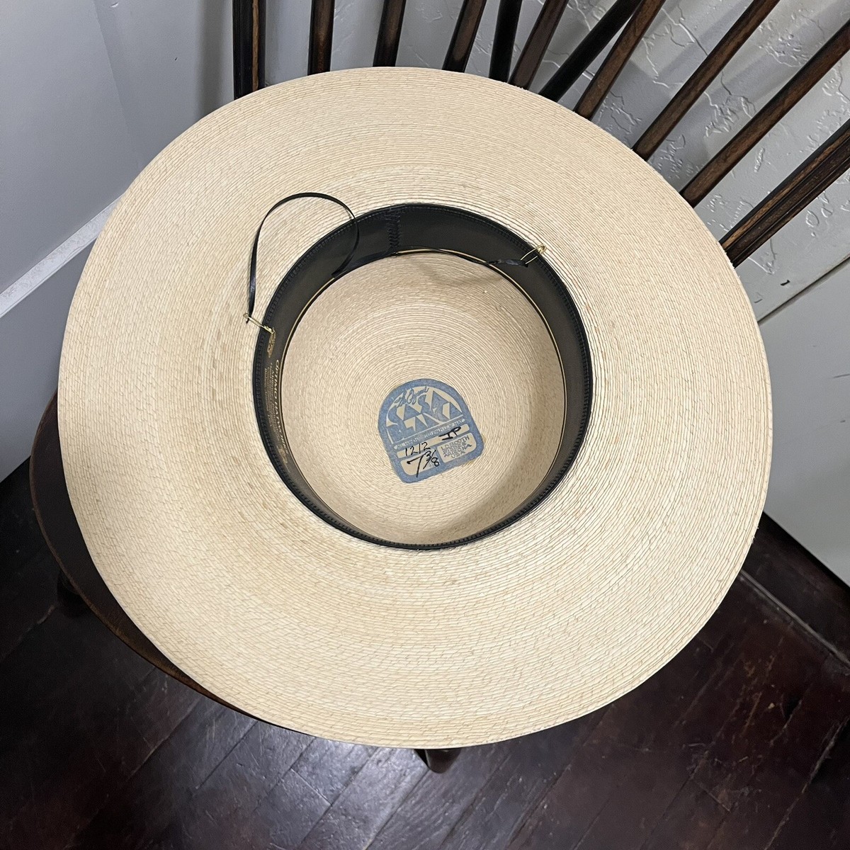 Vintage Optimo Custom HatWorks Casa Blanca Natural Palm Leaf  display picture 2