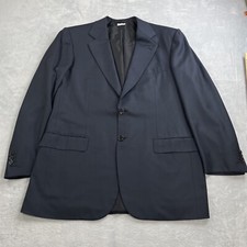 Brioni Blazer Mens 40R 2 BTN Navy Blue 100 Wool Nomentano Jacket Coat