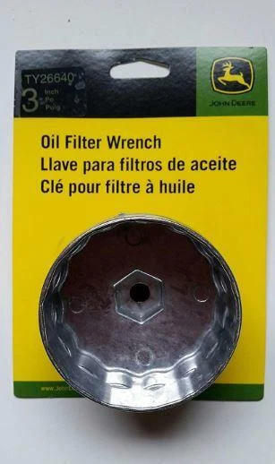 TY26640 John Deere OEM 3 Inch Cap Style Filter Wrench