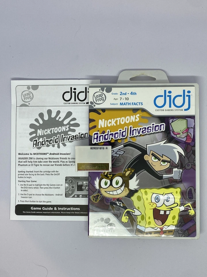 Nicktoons Android Invasion Spongebob Leap Frog Didj Math Facts Learning Game  - Image 2 of 4