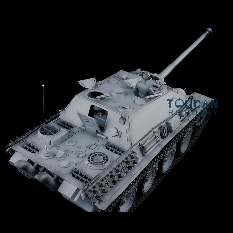 Henglong 1/16 Gray 7.0 Upgraded Jagdpanther RTR RC Tank 3869 Metal Tracks Idlers - Image 3 of 4