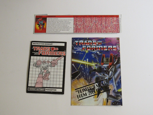 Vintage Hasbro 1984 1985 GI Transformers PERCEPTOR Figure Complete - Picture 2 of 16