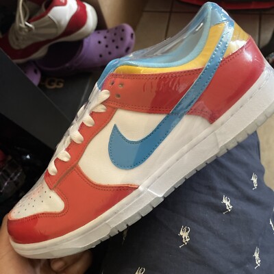 Size 9 - Nike Dunk Low x LeBron James x Fruity Pebbles Red