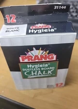 Prang Dustless Hygieia White Chalk 6 Boxes 72 Sticks 31144 Sealed Wrapped