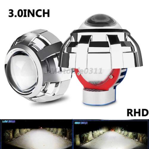 2x 3" Bi-LED Projector Lens Hi-Lo 100W Headlight Bulbs Kit Retrofit For Hella 3R - Picture 1 of 13