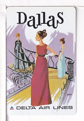 Single Airline Playing Card ''Delta Airlines, DAL306-G1'' Chan/Mertens #, Stand