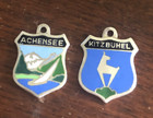 Vintage Achensee & Kitzbuhel 900 Silver Enamel Bracelet Travel Charm Lot — photo 4
