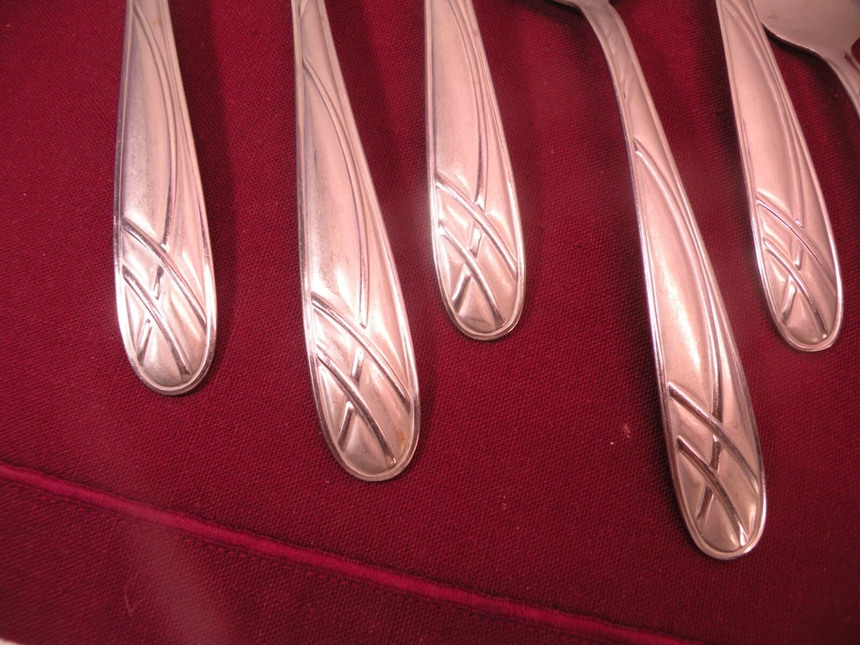 9 Piezas Pfaltzgraff Acero Inoxidable HOOPLA FROST Tenedores de Cena Tenedores de Ensalada Cuchara Foto 4 de 4