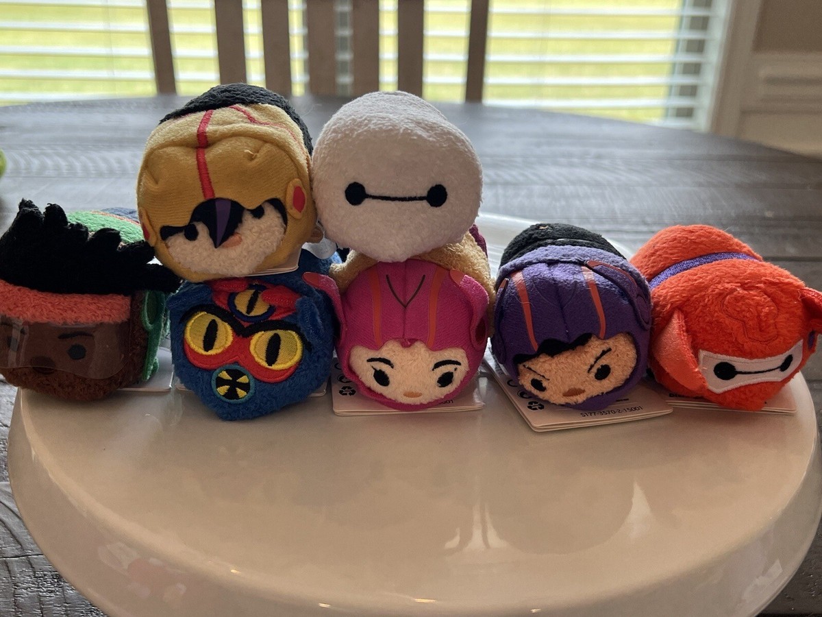 Disney Store Big Hero Tsum Tsum Mini Plush Complete Set of NWT