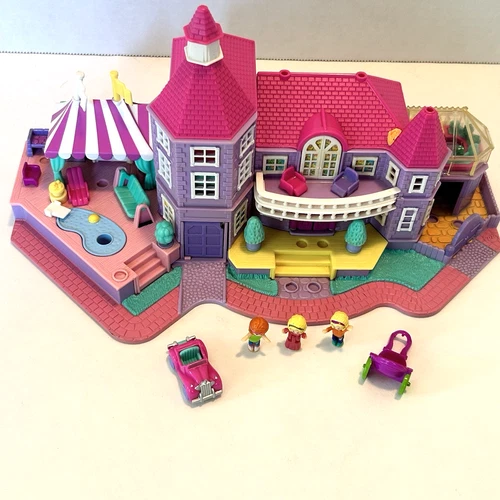 Polly Pocket Vintage 1994 Light Up Magical Mansion Bluebird Lights Work!