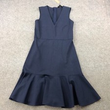 J Crew 365 Dress Womens 4 Blue V Neck Ponte Sheath K2198 Size 2