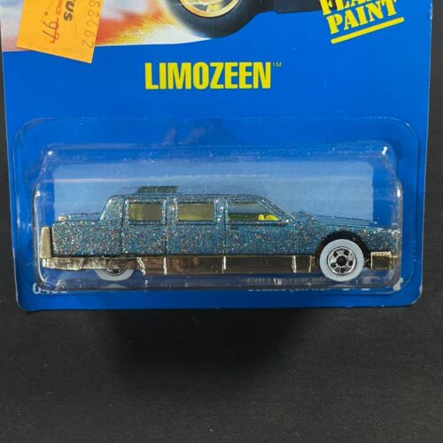 1992 Hot Wheels Collector #174 Limozeen Metal Fland Paint Diecast MOC - Picture 2 of 7