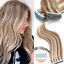 thumbnail 15 - US CLEARANCE Tape In 100%Real Remy Human Hair Extensions Skin Weft Ombre/Caramel