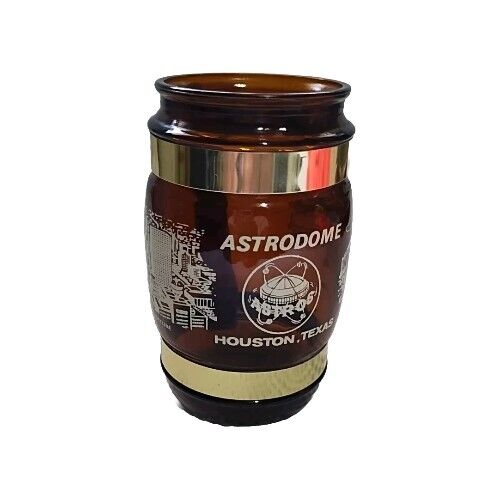 Houston Astros Astrodome Fass Becher Holzgriff Vintage Siesta Ware