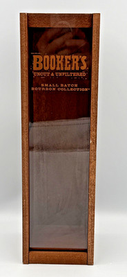 Booker's Small Batch Bourbon Empty Wood Embossed Display Box