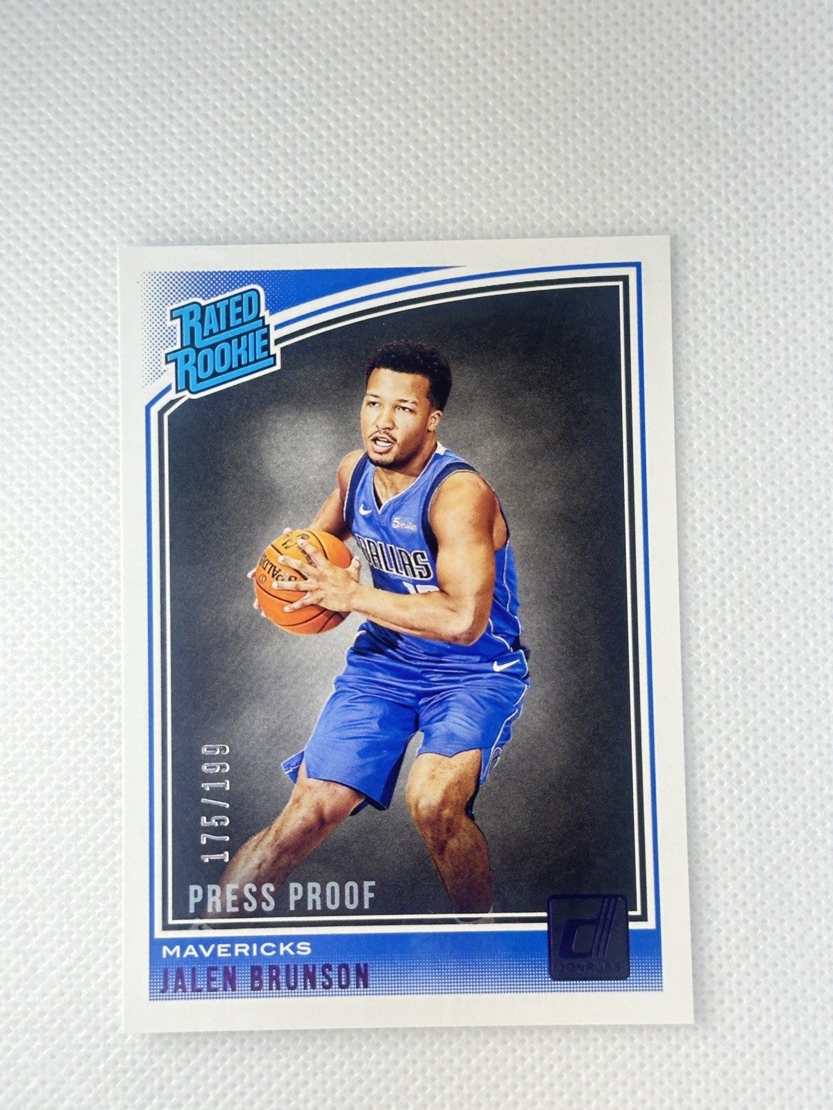 2018 Jalen Brunson Panini Donruss #179 Press Proof Purple Rookie RC /199 Knicks