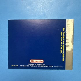 StarTropics  100% Authentic Nintendo NES Manual Instruction Booklet No cart
